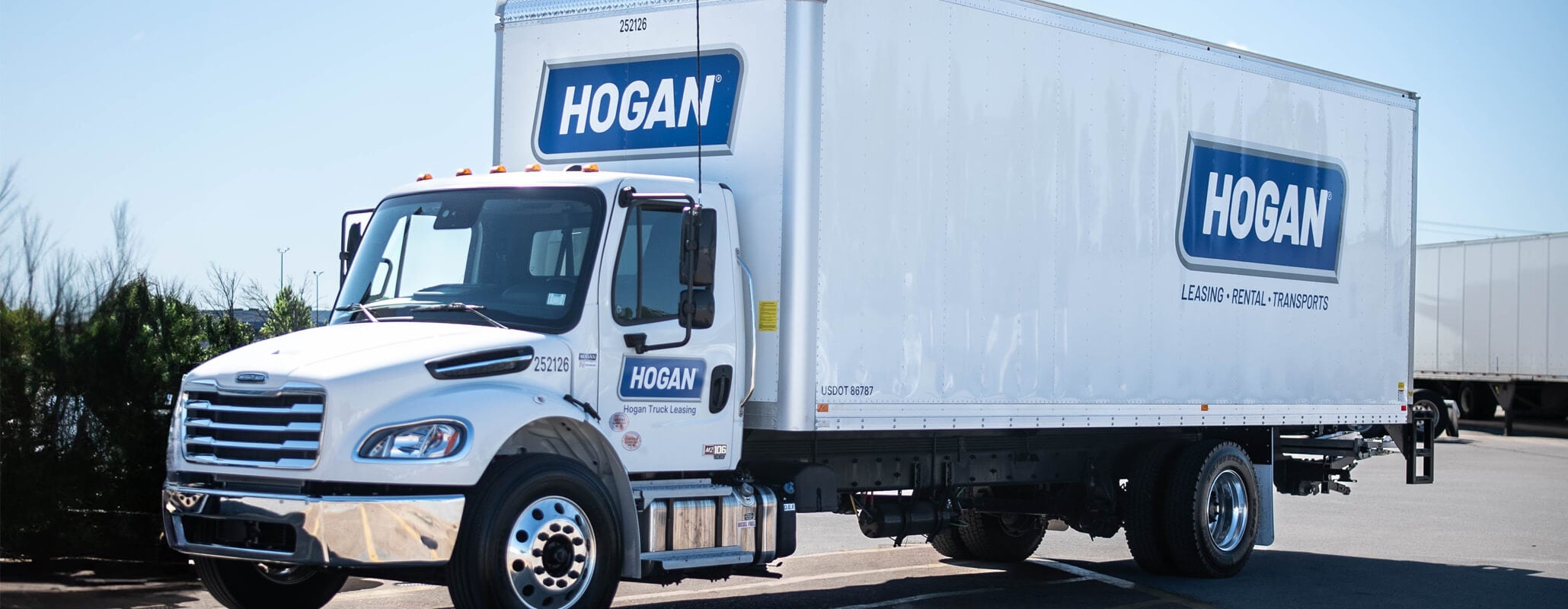Side profile of heavy duty and medium duty Hogan trucks